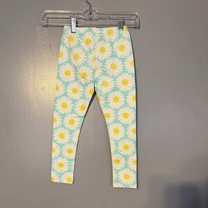 Epic Threads Yellow and White Floral Leggings